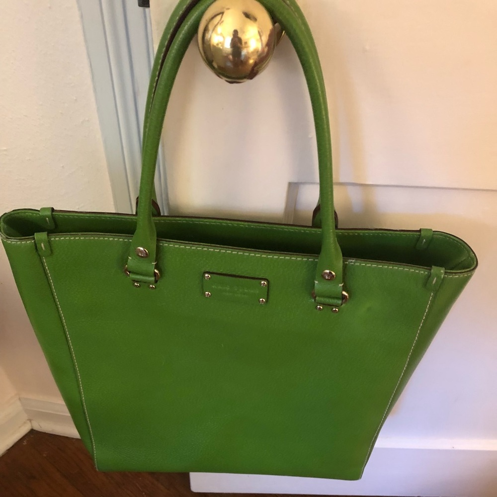 Beautiful green Kate Spade tote!
